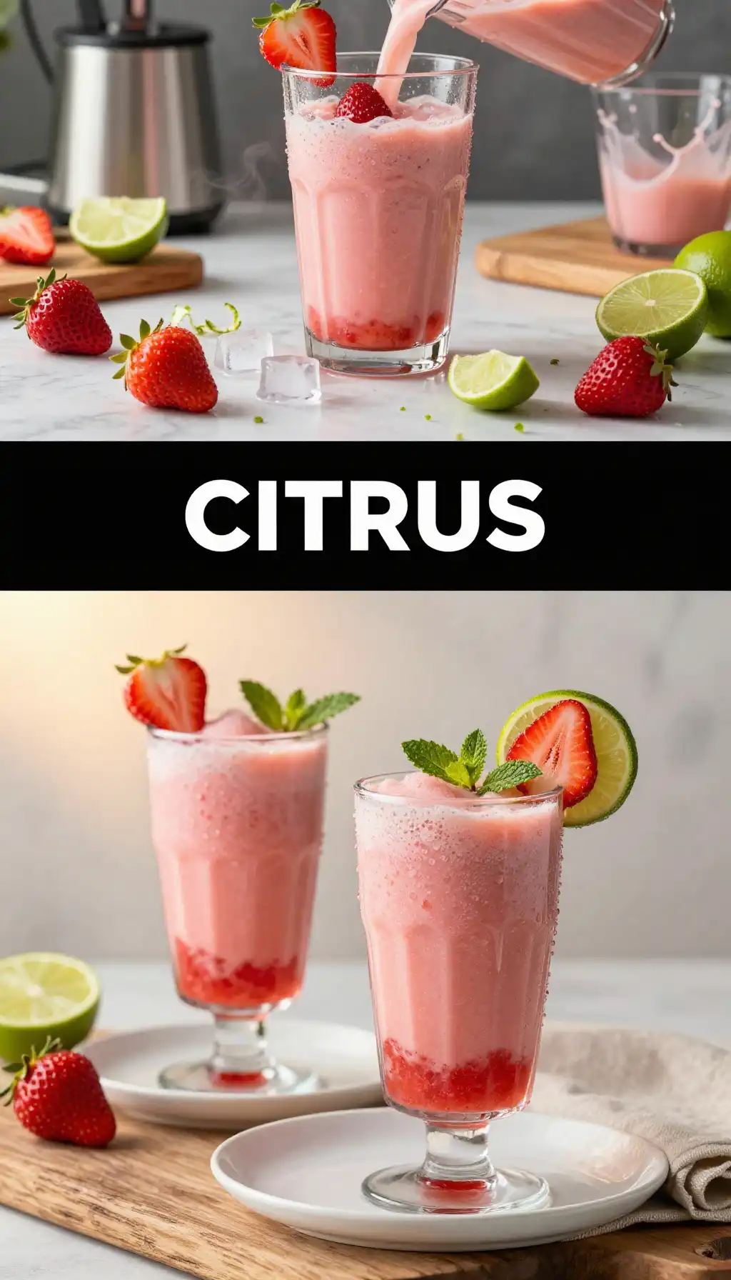 Strawberry Lime Smoothie for Summer Zest