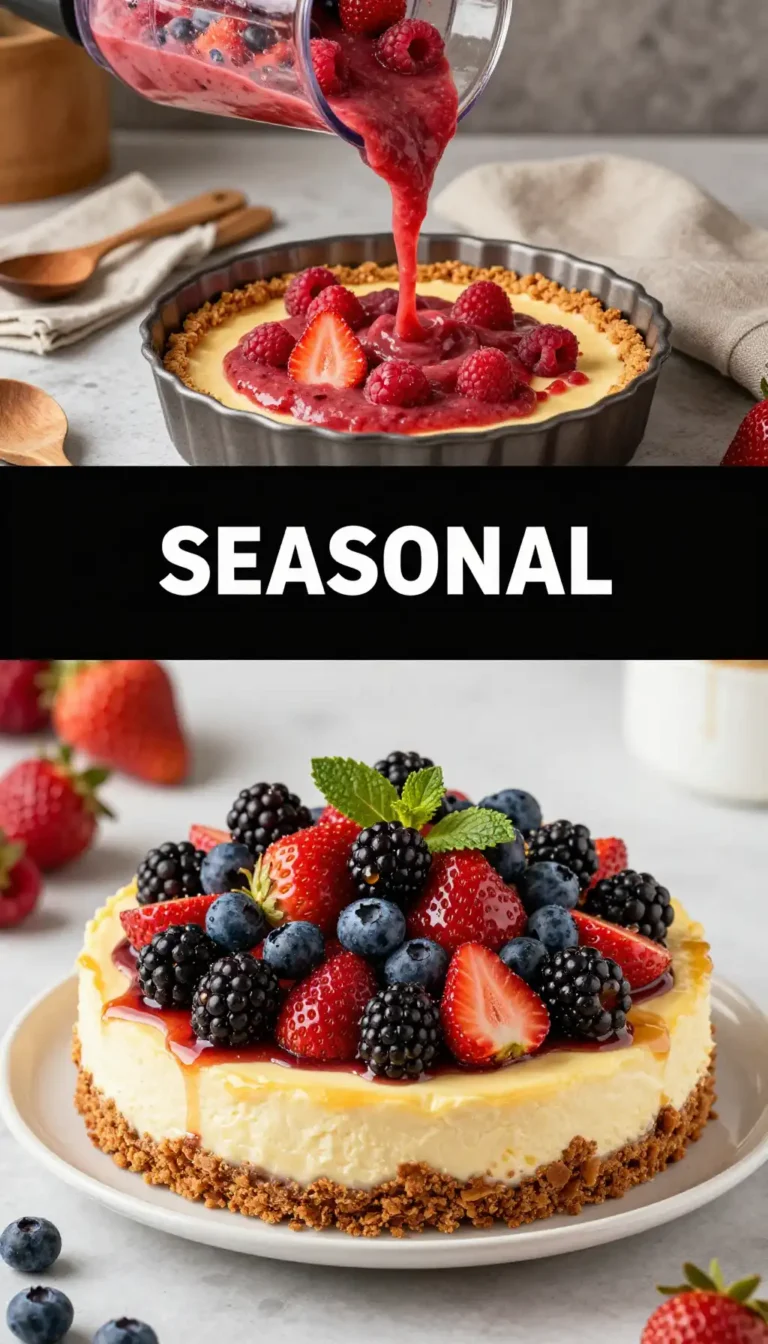 Summer Berry Medley Cheesecake