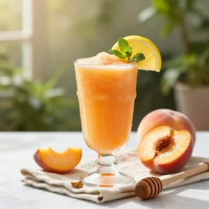 Hydrating Peach Lemonade Smoothie Recipe for Summer