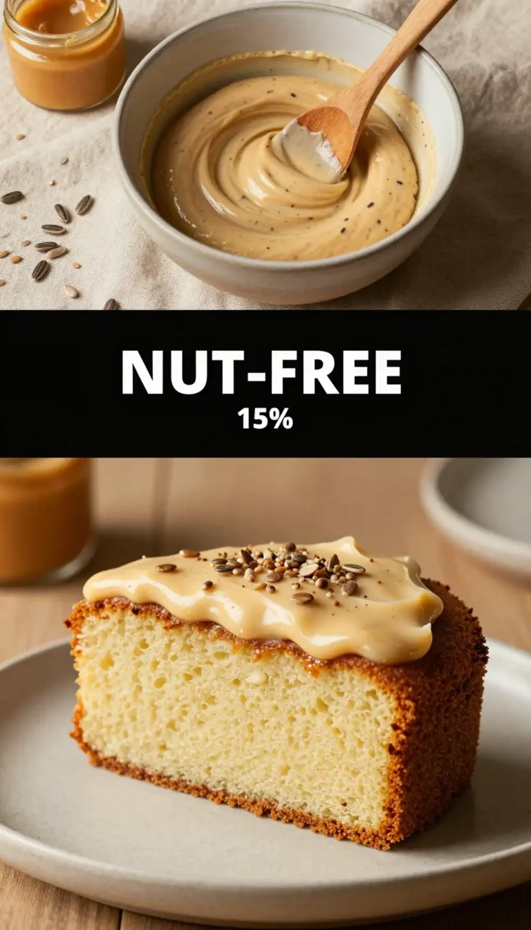 Sunflower Seed Butter And Vanilla Cake