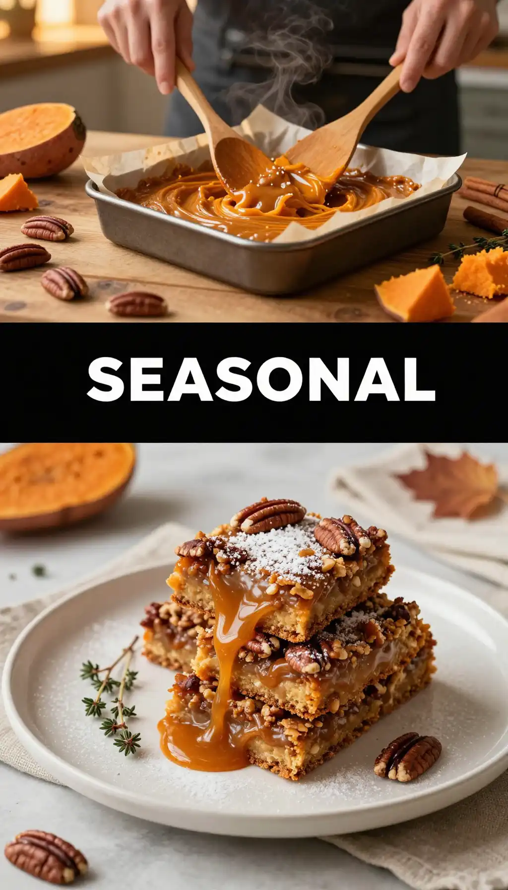 Sweet Potato Pecan Bars pinterest pin