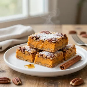 Gooey Sweet Potato Pecan Bars | Easy Meal Prep Recipe