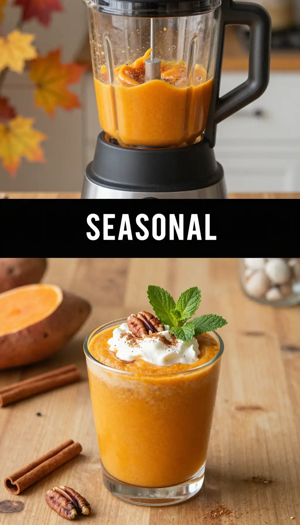 Sweet Potato Pie Smoothie for Fall Nutrition