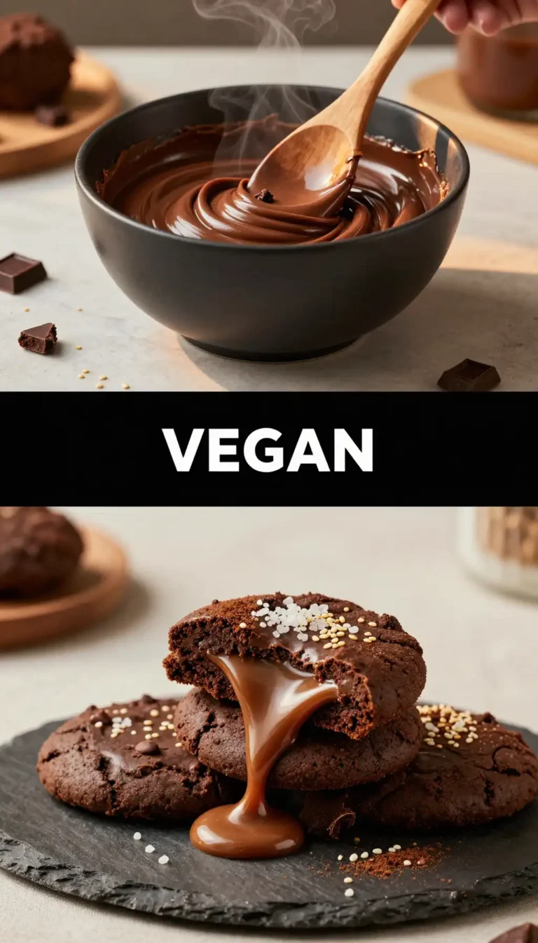 Tahini And Cocoa Fudge Cookies