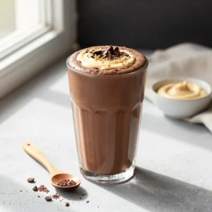 Healthy Tahini Chocolate Smoothie: Calcium & Energy Boost
