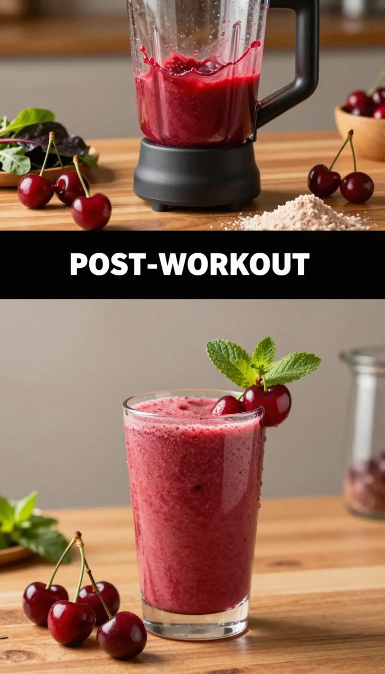 Tart Cherry Recovery Smoothie for Athletes