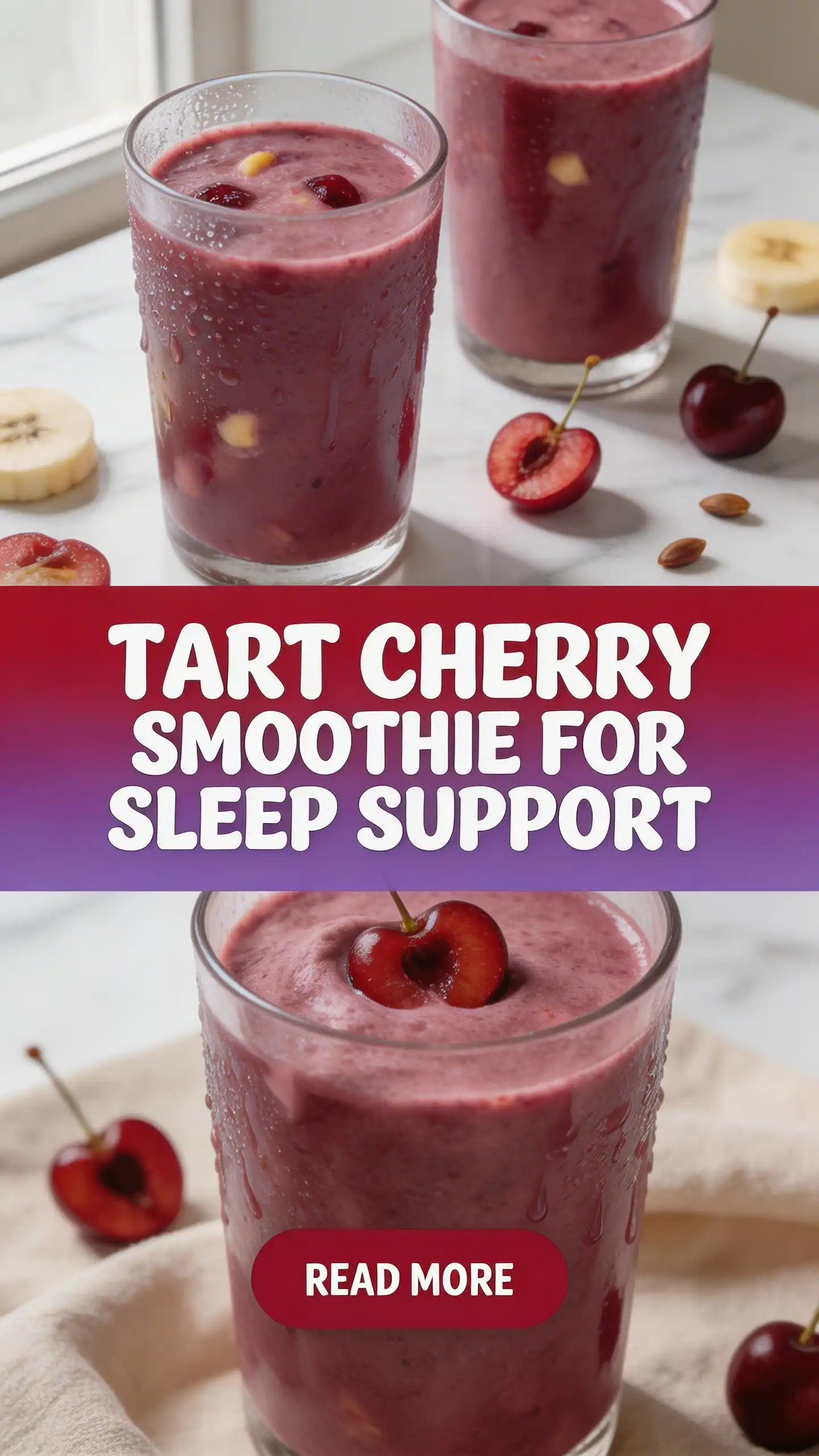 Tart Cherry Smoothie for Sleep Support