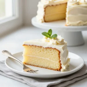 Old-Fashioned Buttermilk Cake with Sweet Cream Frosting