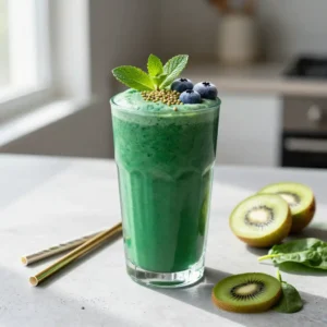 Healthy Green Goddess Smoothie for Glowing Skin
