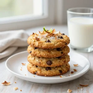 Gooey Toasted Coconut Crunch Cookies Recipe
