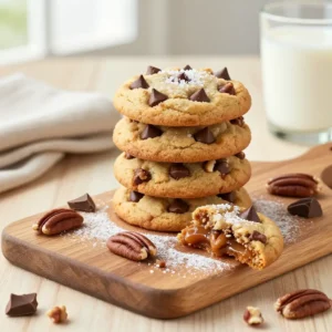 Chewy Toffee Pecan Chocolate Chip Cookies Recipe