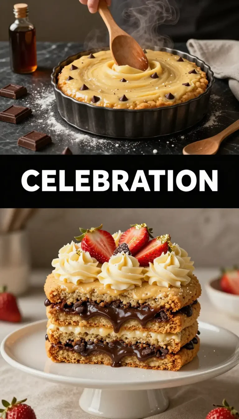 Triple Layer Cookie Cake