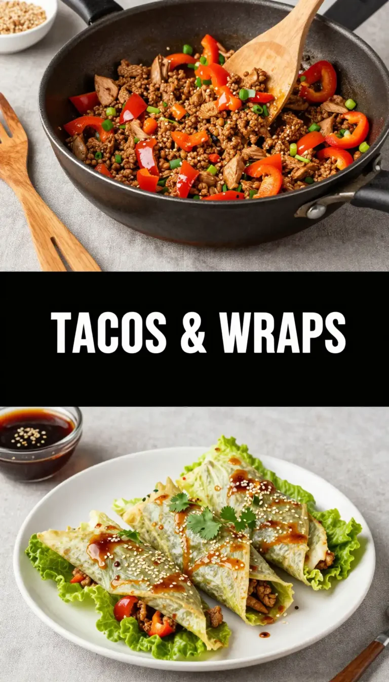 Turkey Lettuce Wraps with Hoisin Sauce