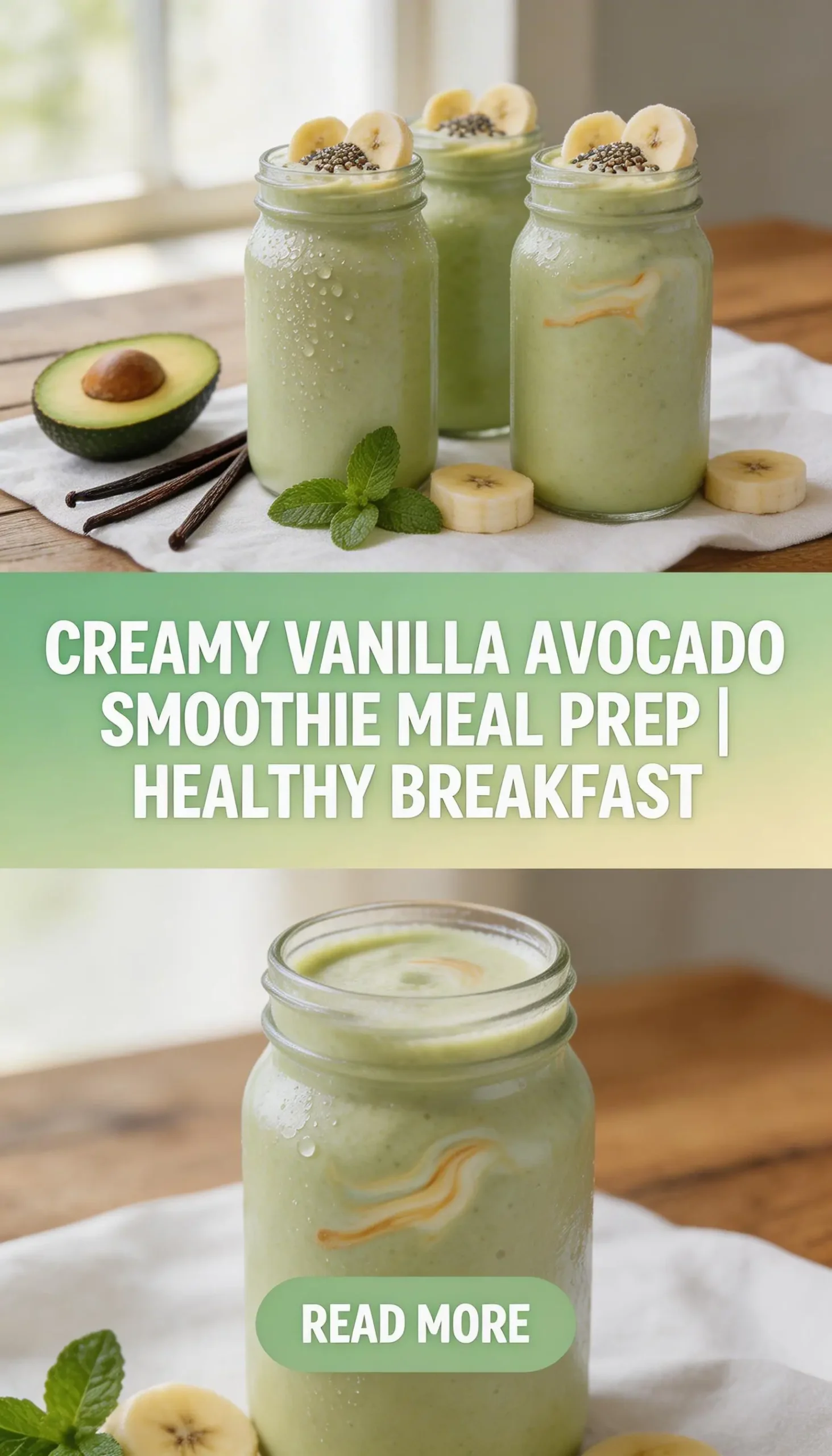 Vanilla Avocado Smoothie for Creamy Base