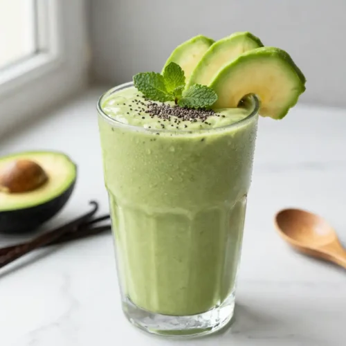 Creamy Vanilla Avocado Smoothie Meal Prep | Healthy Breakfast