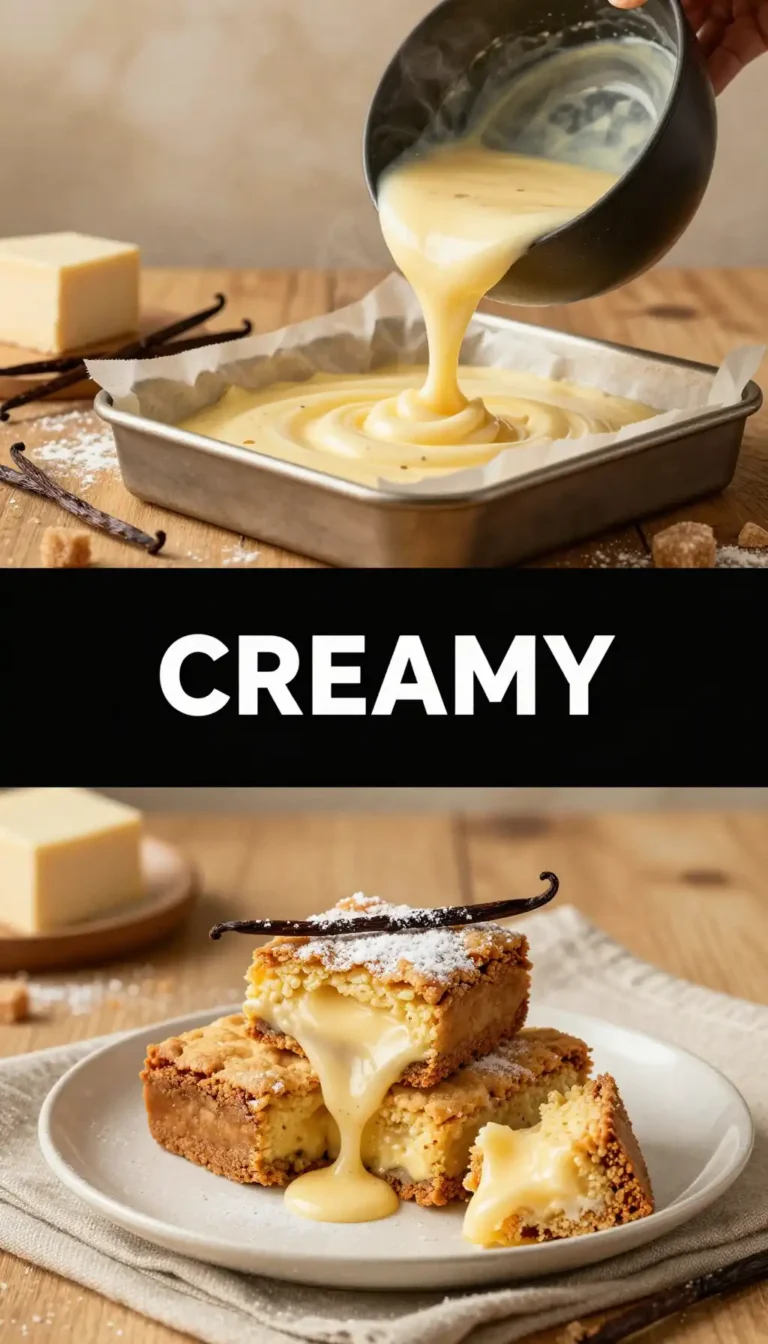 Vanilla Bean Cream Cheese Blondies