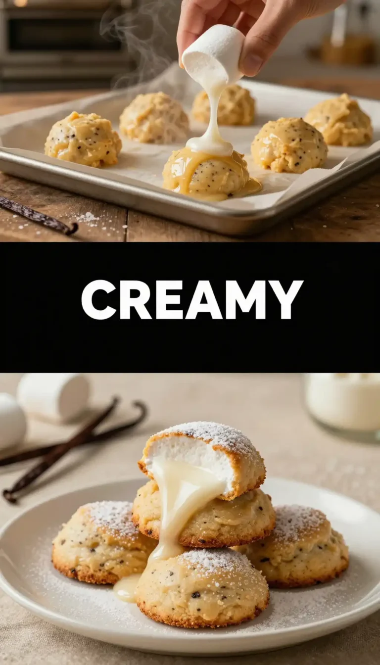 Vanilla Bean Marshmallow Cookies