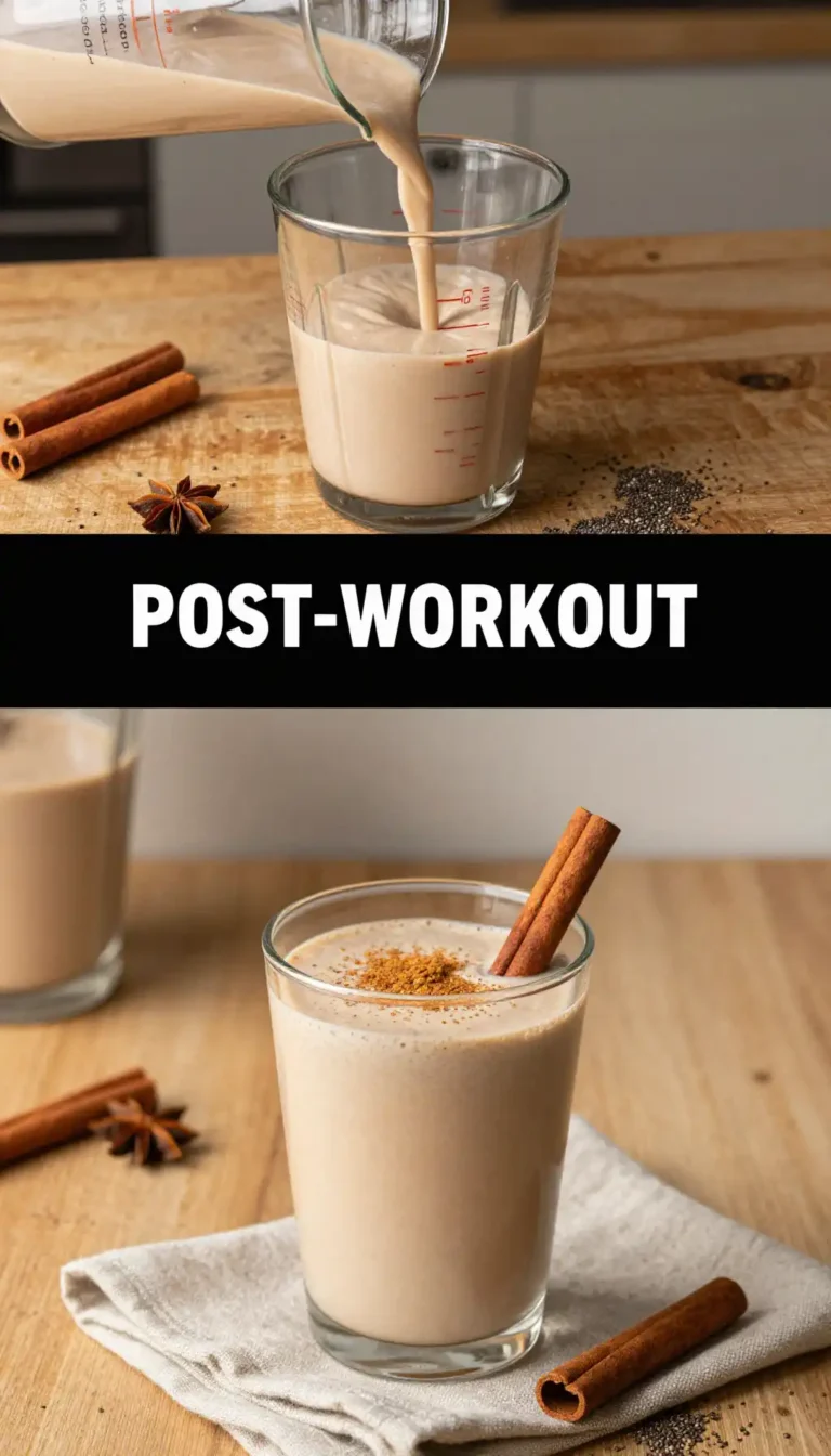 Vanilla Chai Protein Smoothie for Post-Workout