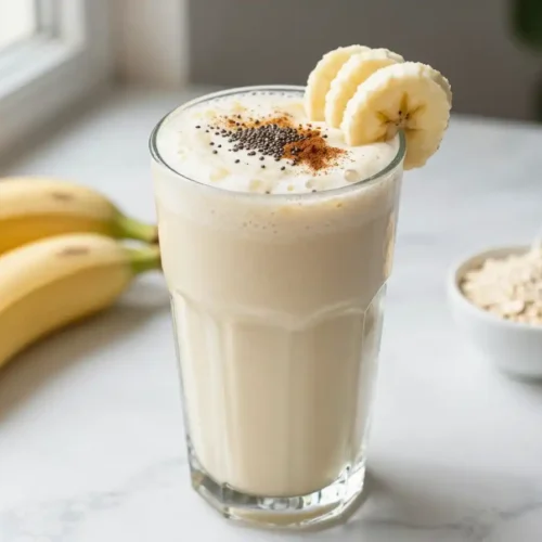 High Protein Vanilla Smoothie for Muscle Recovery