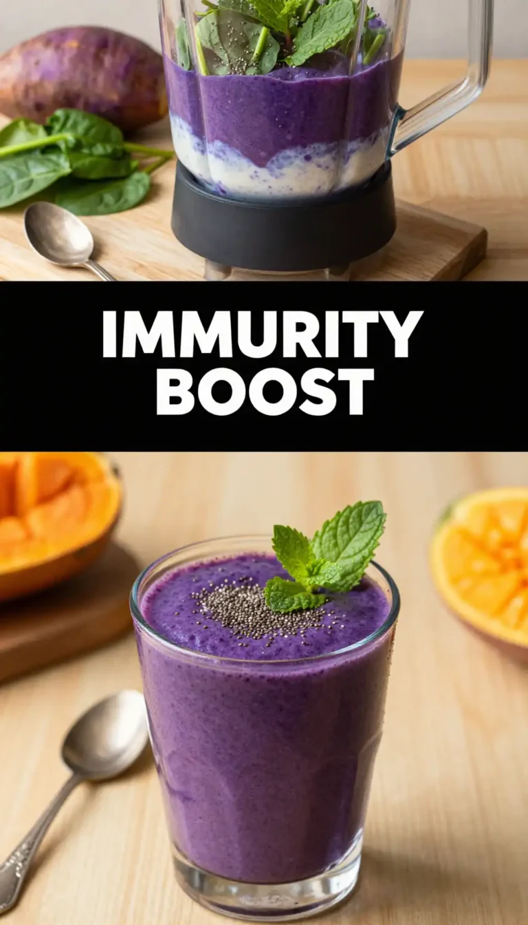 Viral Purple Sweet Potato Smoothie for Antioxidants