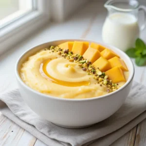 Viral TikTok 3-Ingredient Frozen Mango Lassi Smoothie Bowl