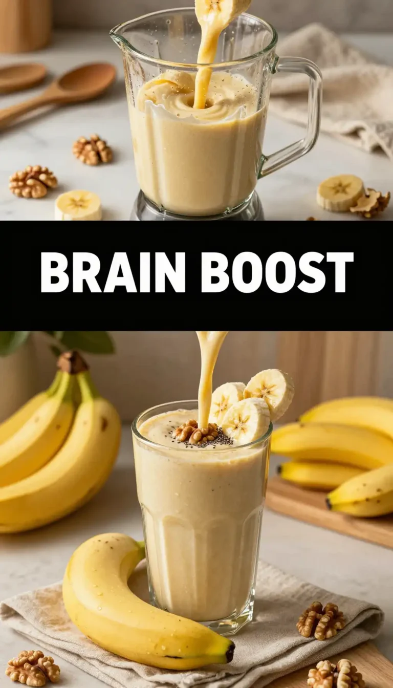 Walnut Banana Smoothie for Omega-3 Brain Boost