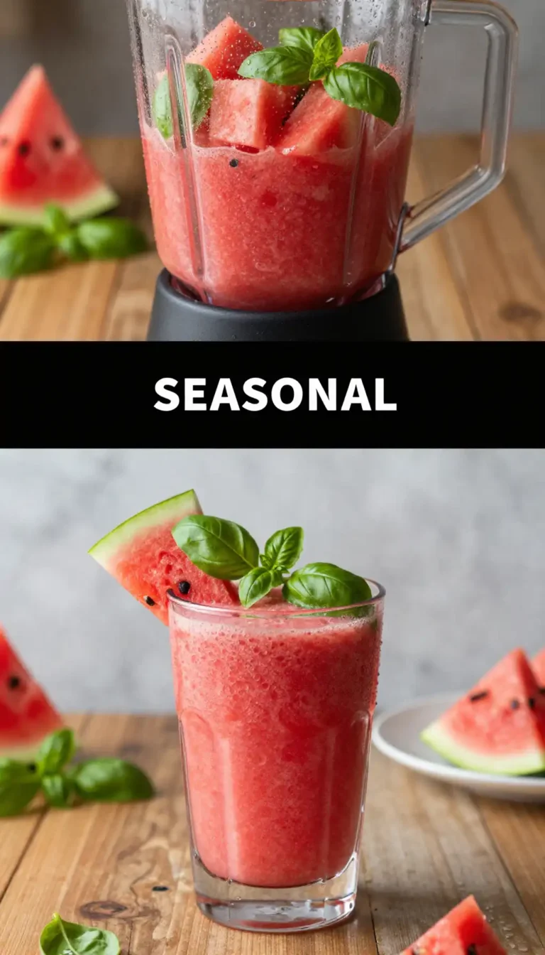 Watermelon Basil Smoothie for Summer Refreshment