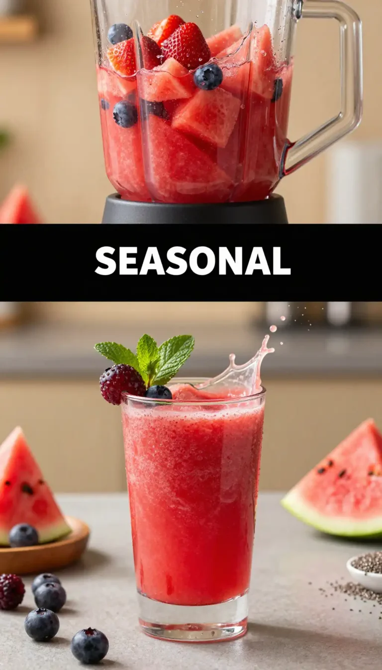 Watermelon Berry Smoothie for Summer Hydration