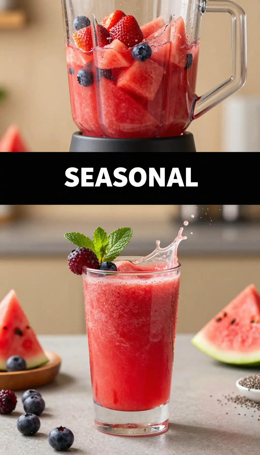 Watermelon Berry Smoothie for Summer Hydration