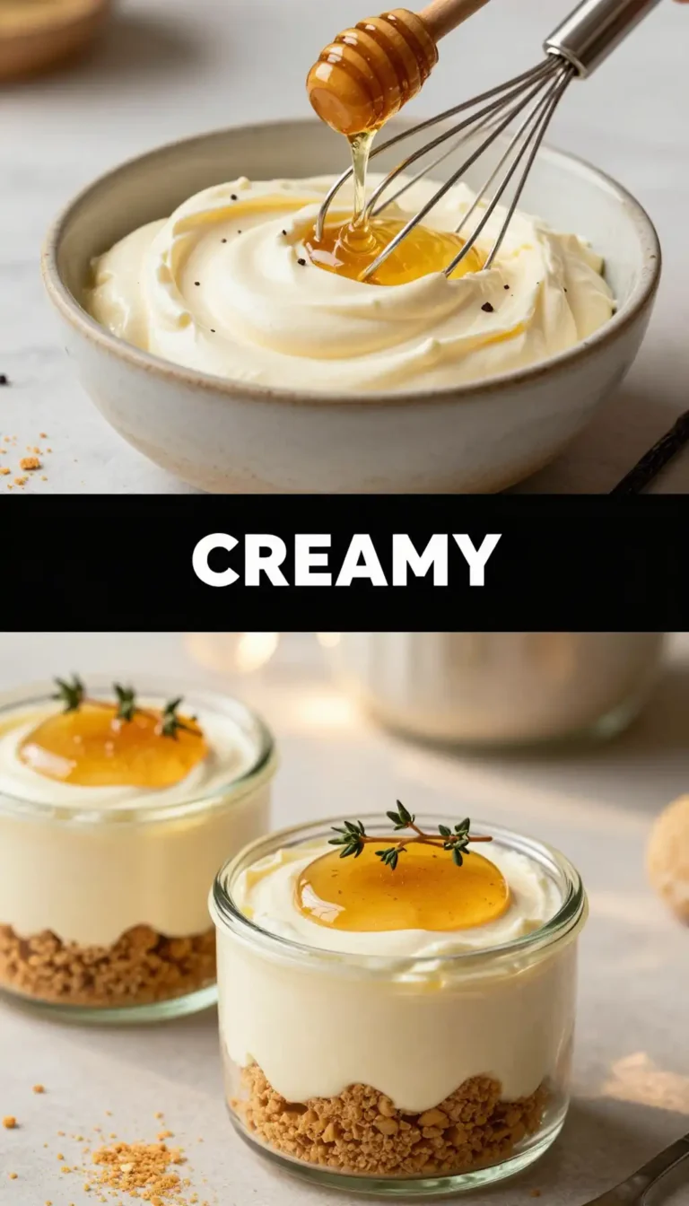 Whipped Mascarpone And Honey Cheesecake