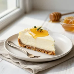 No-Bake Whipped Mascarpone Honey Cheesecake Jars