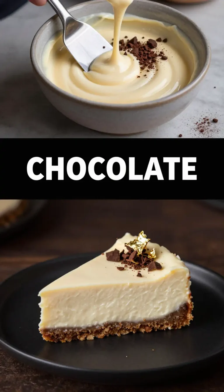 White Chocolate And Cocoa Nib Cheesecake