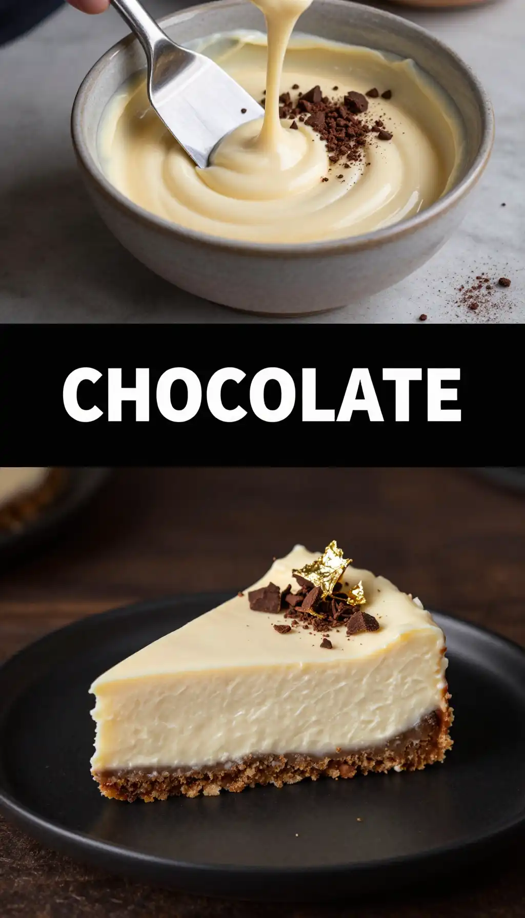 White Chocolate And Cocoa Nib Cheesecake