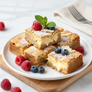 Gooey White Chocolate Mascarpone Blondies Recipe