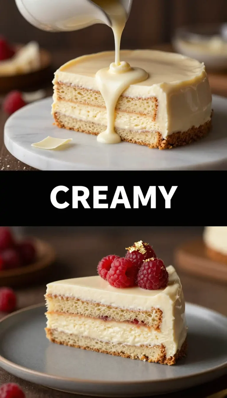 White Chocolate Mousse Layer Cake