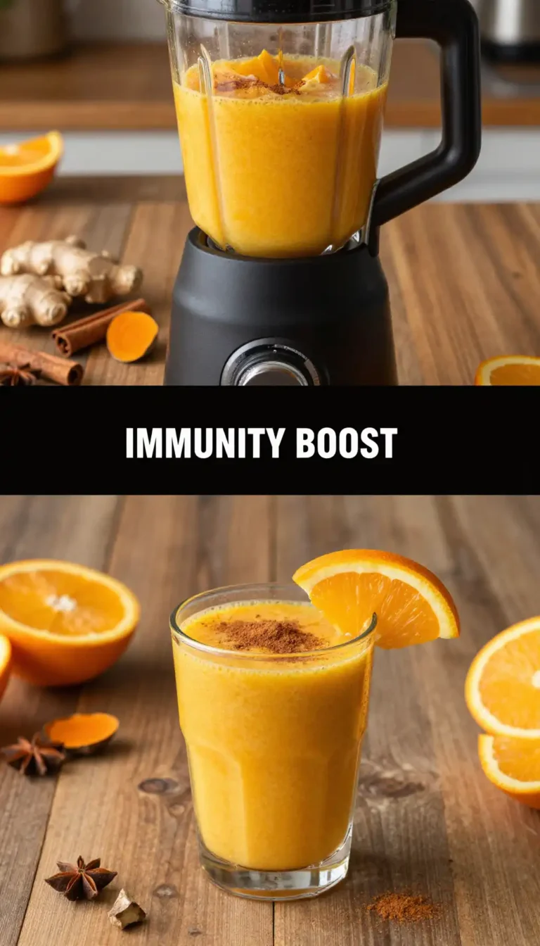 Winter Orange Spice Smoothie for Immunity