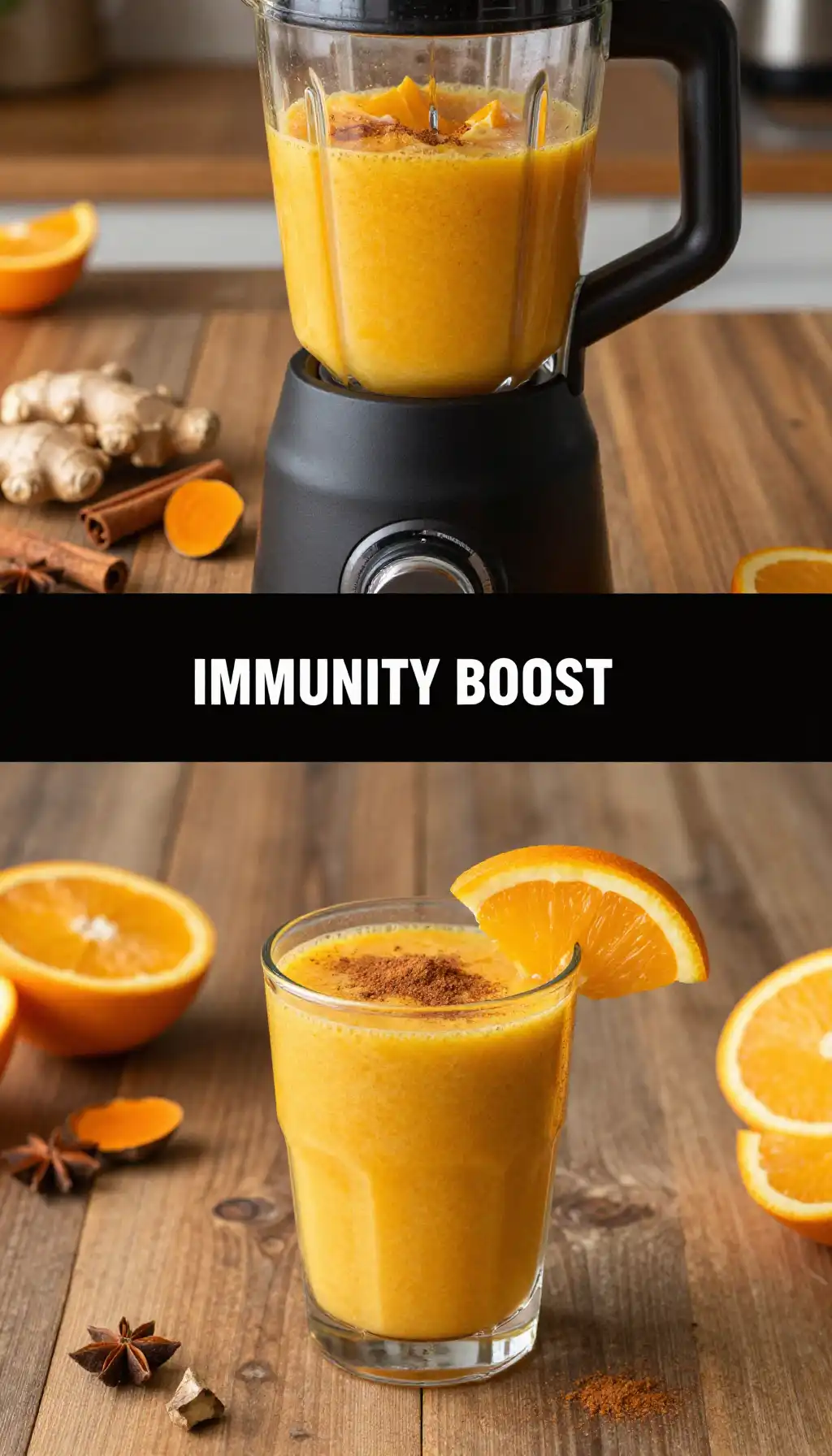Winter Orange Spice Smoothie for Immunity